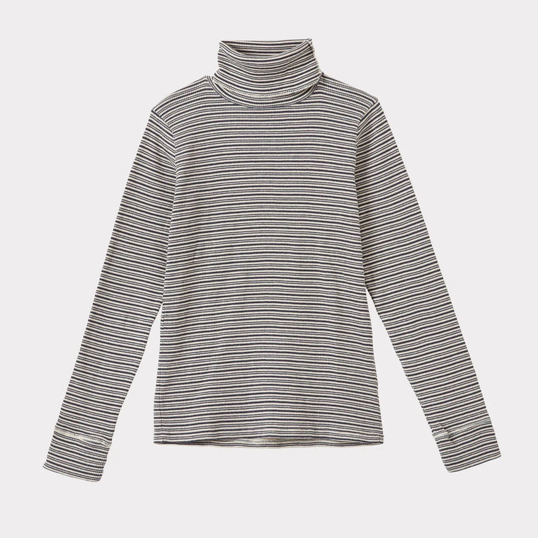 Top Claro rayures gris/écru en jersey - Sélection Caramel à retrouver sur amaetc.com, concept store eco friendly pour enfants