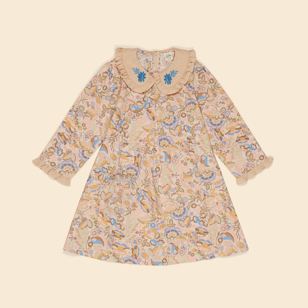 Robe Cara woodland floral cream Apolina - Retrouvez toutes les nouveautés Apolina sur www.amaetc.com, concept store eco friendly pour enfants