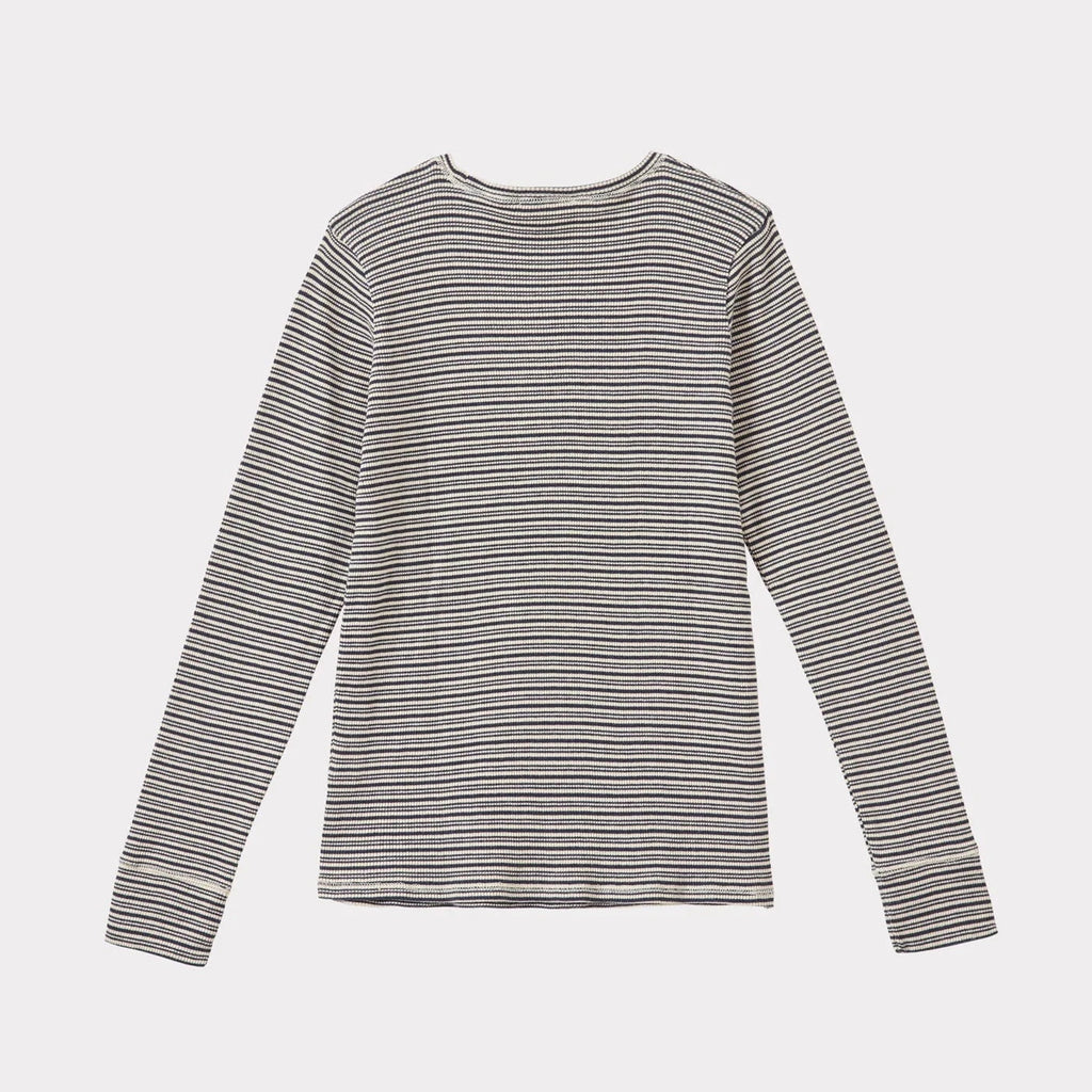 Top Kishon rayures gris/écru en jersey - Sélection Caramel à retrouver sur amaetc.com, concept store eco friendly pour enfants