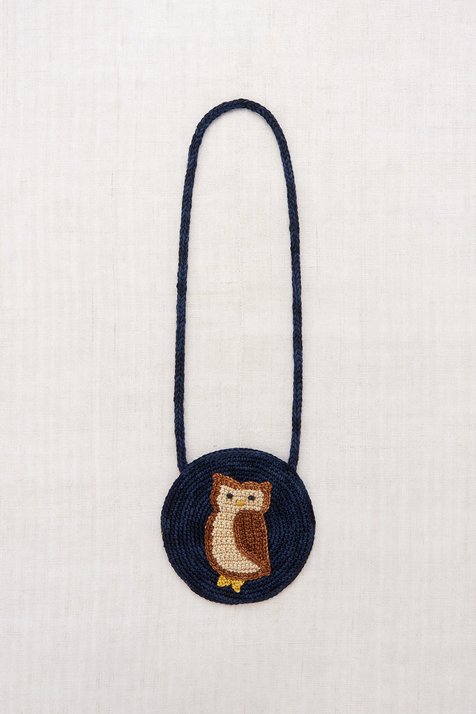 Sac à main Circle Owl ink - Découvrez la collection AW22 Misha & Puff à retrouver sur www.amaetc.com, concept store eco friendly pour enfants