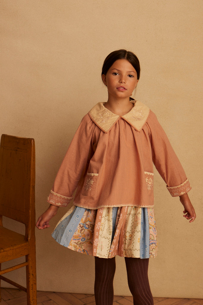 Blouse Myra desert rose Apolina - Retrouvez toutes les nouveautés Apolina sur www.amaetc.com, concept store eco friendly pour enfants