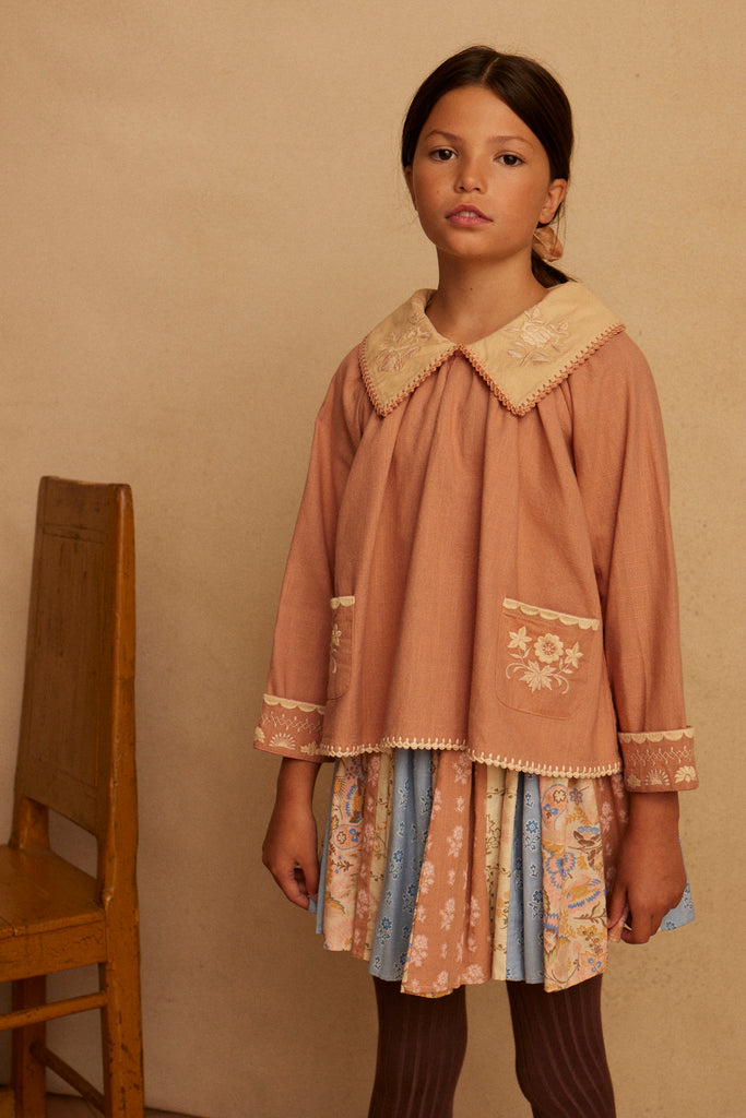 Blouse Myra desert rose Apolina - Retrouvez toutes les nouveautés Apolina sur www.amaetc.com, concept store eco friendly pour enfants