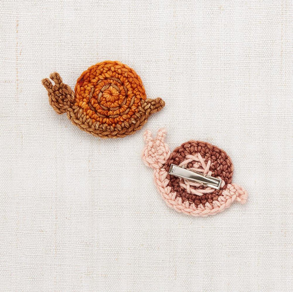 Duo de barrettes Snail fox - Sélection Misha & Puff à retrouver sur www.amaetc.com, concept store eco friendly pour enfants